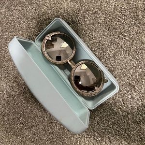 Karen Walker Orbit Filigree Sunglasses- Gold Glitter